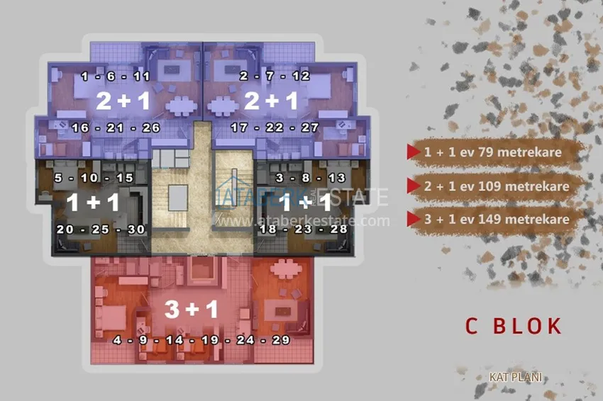 Купить дешево Квартиры в Анталии Кепез в новом комплексе от застройщика 2 