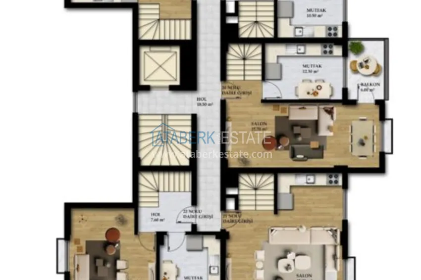 Купить дешево Квартиры в Газипаше от застройщика – новый проект жилого комплекса 5 