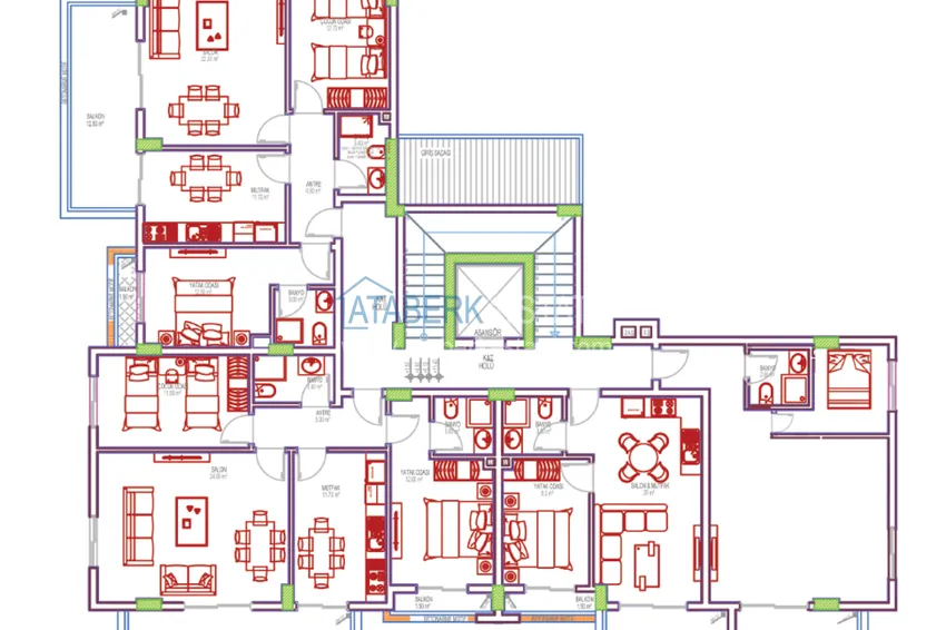 Купить дешево Квартиры в Джикджилли от инвестора в строящемся комплексе  3 