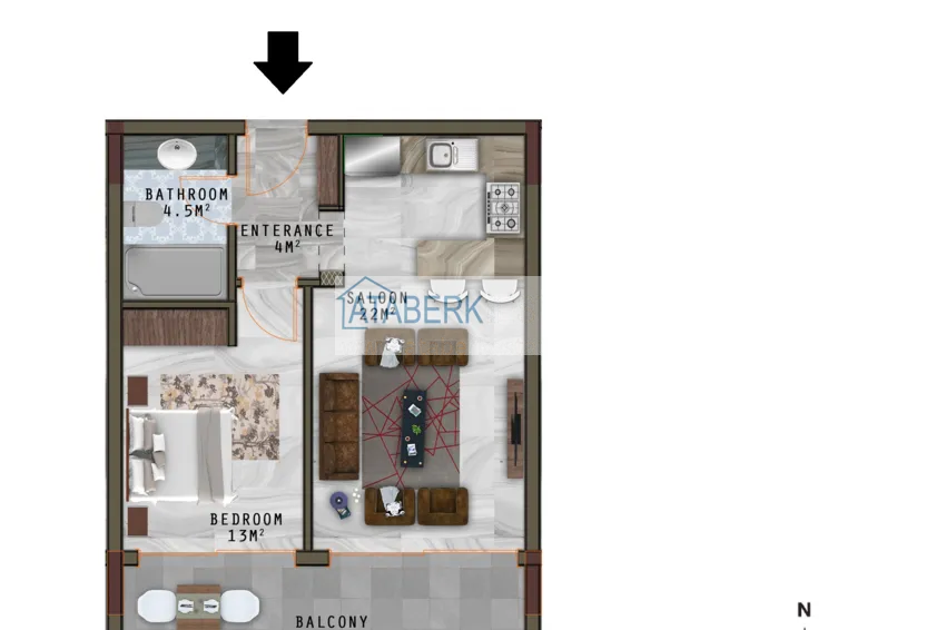 Купить дешево Новый инвестиционно-привлекательный проект жилого комплекса в районе Каргыджак 15 