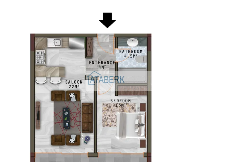 Купить дешево Новый инвестиционно-привлекательный проект жилого комплекса в районе Каргыджак 17 