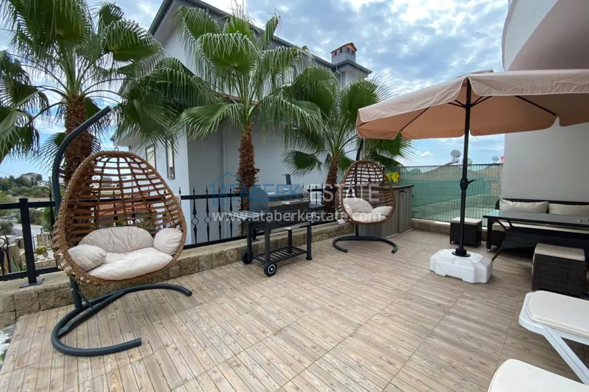 Приобрести Садовый дуплекс в Авсалларе меблированный с отдельной кухней в апарт-вилле 5 