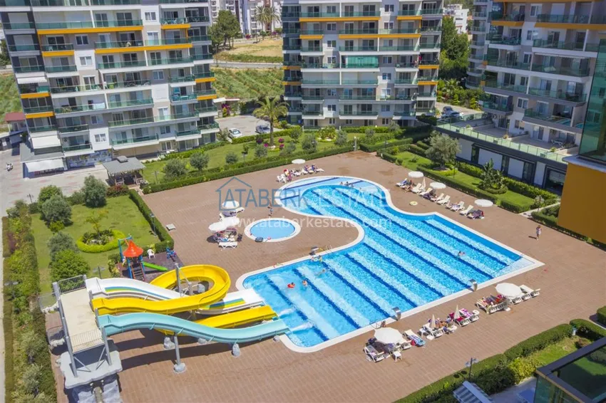 Приобрести Квартира в Авсалларе, меблированная с видом на море в комплексе с частным пляжем 15 