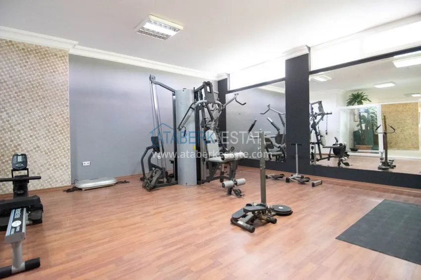 Квартира с открытым видом на море в Махмутларе с мебелью в комплексе на первой береговой линии  12 