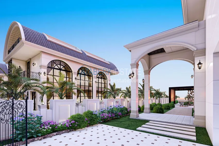 Видовые элитные виллы на этапе строительства в районе Каргыджак 12 