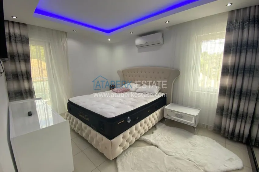 Приобрести Садовый дуплекс в Авсалларе меблированный с отдельной кухней в апарт-вилле 19 