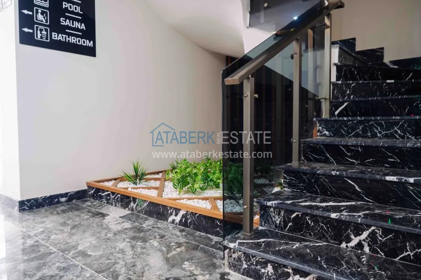 Аренда двухкомнатной квартиры в центре Алании в 3 минутах ходьбы от пляжа Клеопатра №9 13