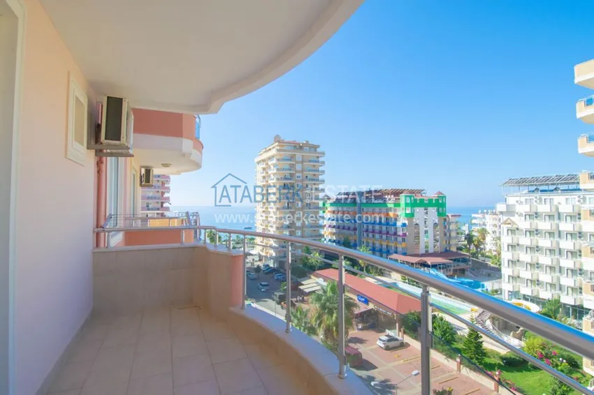 Приобрести Квартира с открытым видом на море в Махмутларе с мебелью в комплексе на первой береговой линии  13 