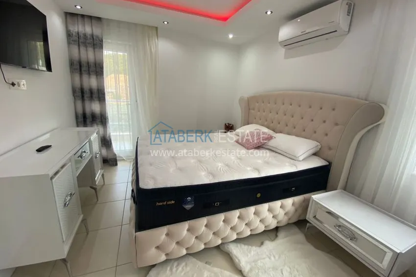 Приобрести Садовый дуплекс в Авсалларе меблированный с отдельной кухней в апарт-вилле 21 