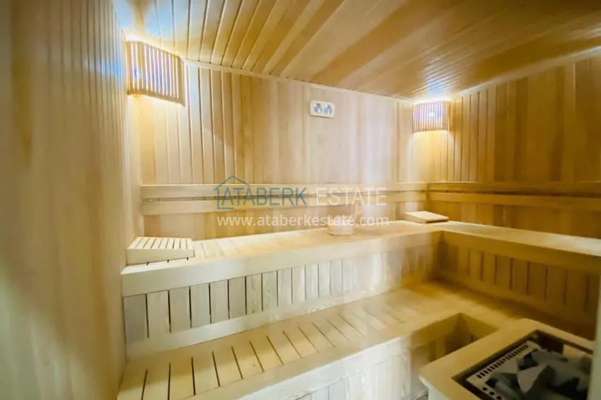 Квартира в районе Оба с чистовой отделкой, в молодом современном комплексе 15 