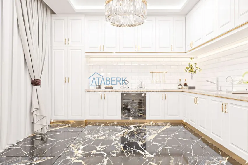 Приобрести Видовые элитные виллы на этапе строительства в районе Каргыджак 9 