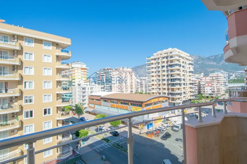 Приобрести Квартира с открытым видом на море в Махмутларе с мебелью в комплексе на первой береговой линии  14 