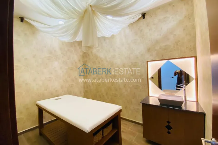 Квартира в районе Оба с чистовой отделкой, в молодом современном комплексе 16 