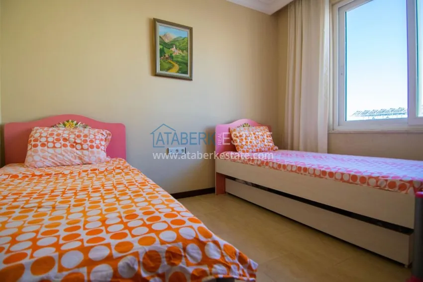 Приобрести Квартира с открытым видом на море в Махмутларе с мебелью в комплексе на первой береговой линии  15 