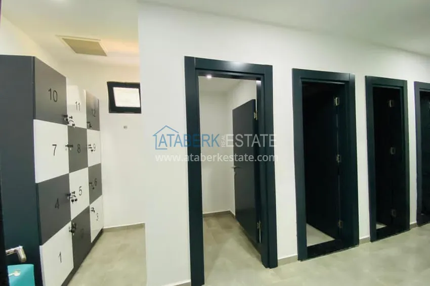 Квартира в районе Оба с чистовой отделкой, в молодом современном комплексе 17 