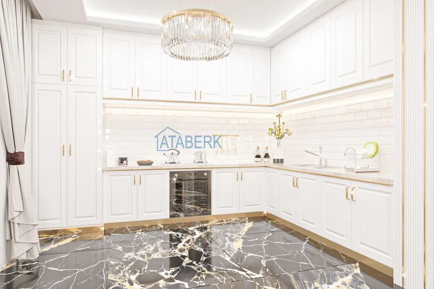 Приобрести Видовые элитные виллы на этапе строительства в районе Каргыджак 11 