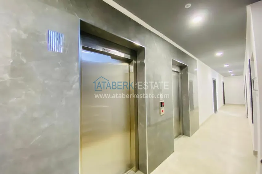 Квартира в районе Оба с чистовой отделкой, в молодом современном комплексе 18 