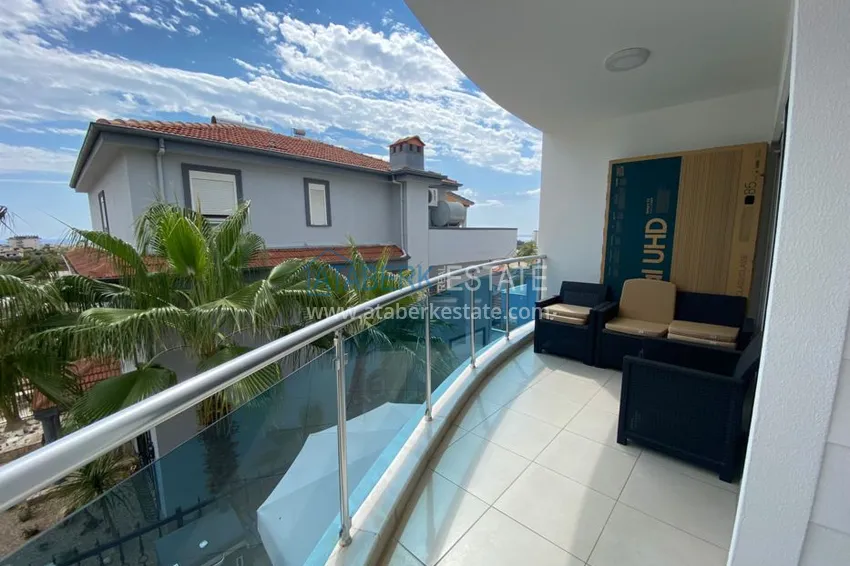 Приобрести Садовый дуплекс в Авсалларе меблированный с отдельной кухней в апарт-вилле 26 