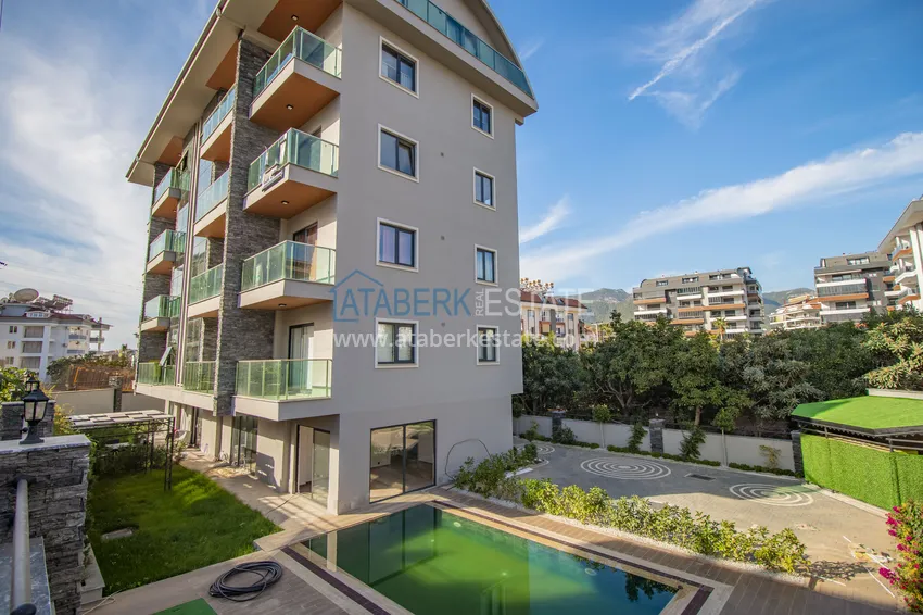 Дуплекс в районе Оба в новом малоэтажном комплексе 3 