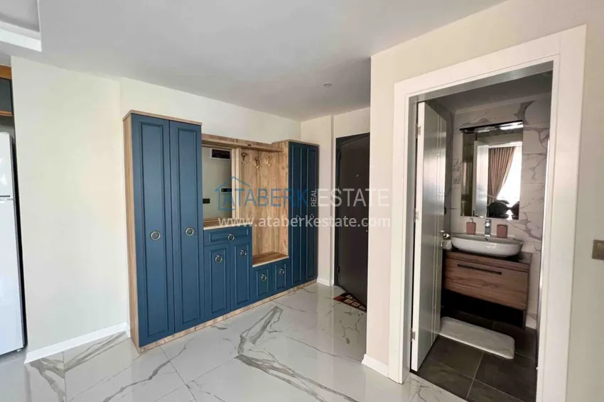 Приобрести Аренда двухкомнатной квартиры в центре Алании в 3 минутах ходьбы от пляжа Клеопатра №9 1