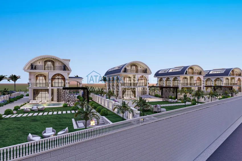 Видовые элитные виллы на этапе строительства в районе Каргыджак 2 