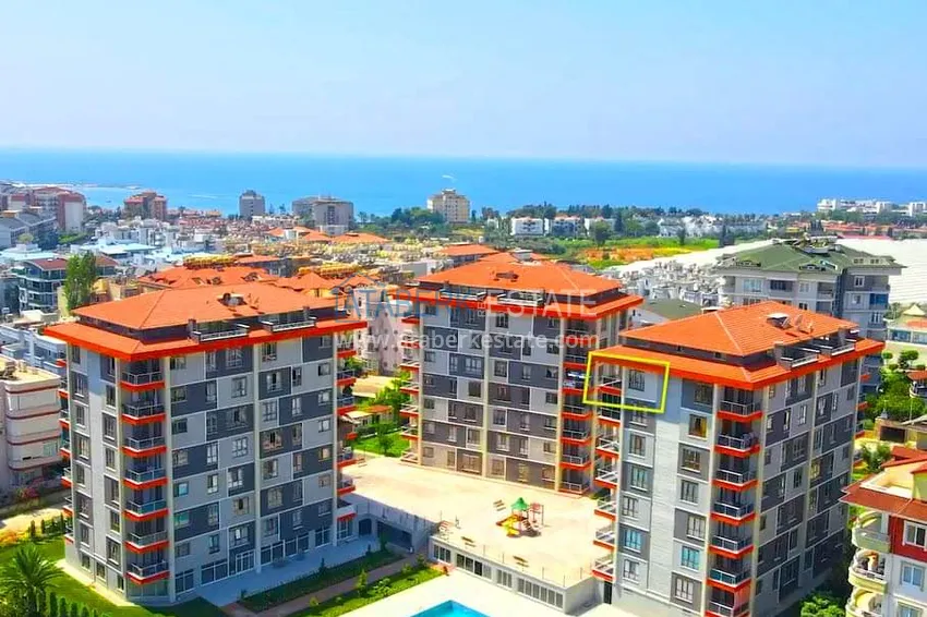 Квартира в Авсалларе, меблированная с видом на море 1 