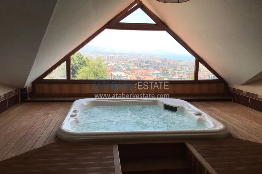 Приобрести Пентхаус в Алании меблированный с отдельной кухней и потрясающим видом  22 