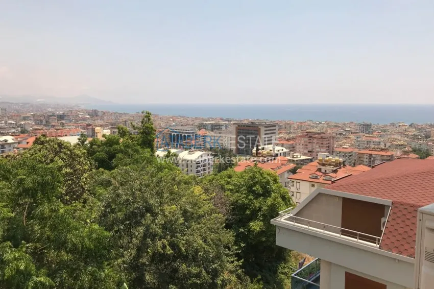 Приобрести Пентхаус в Алании меблированный с отдельной кухней и потрясающим видом  25 