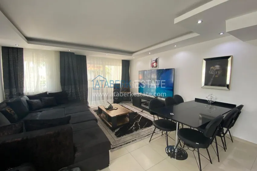 Приобрести Садовый дуплекс в Авсалларе меблированный с отдельной кухней в апарт-вилле 9 