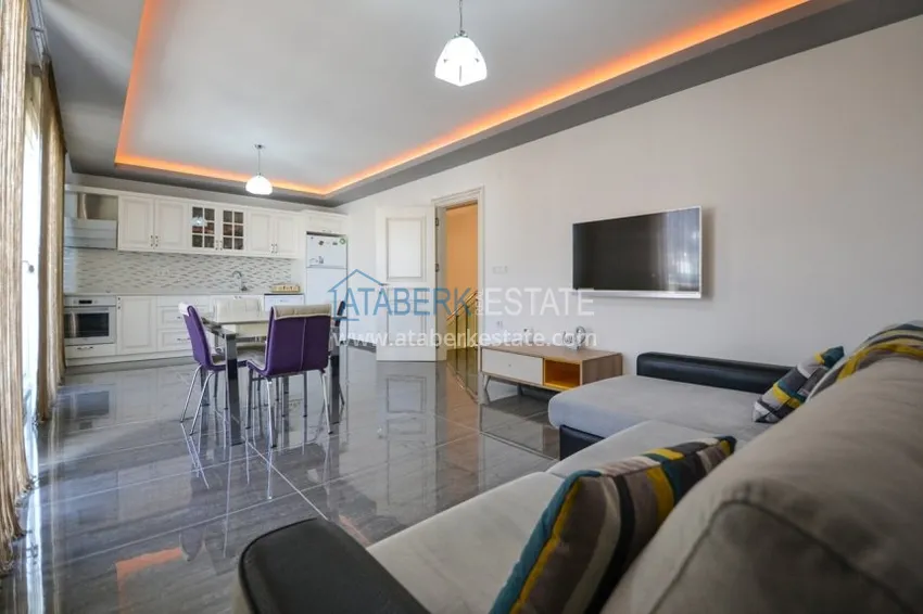 Приобрести Пентхаус в Махмутларе с современным интерьером в комплексе комфорт-класса 2 