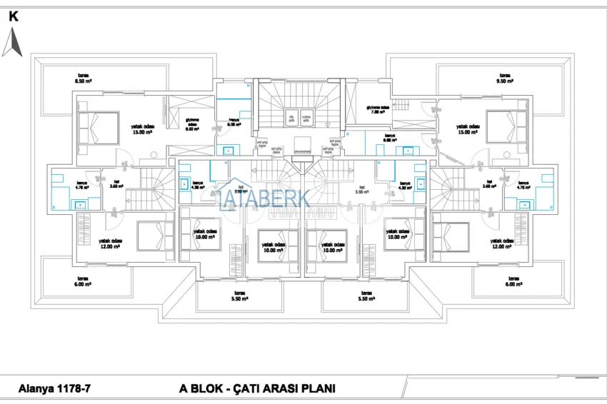 Купить дешево Квартиры с видом на море в центре Алании - новый комплекс, по ценам от застройщика 3 