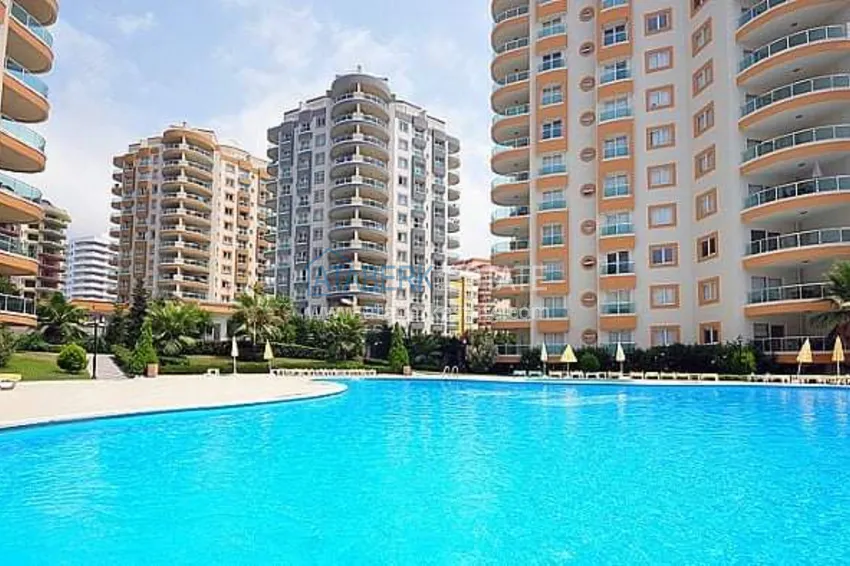 Квартира в Махмутларе двухкомнатная с частичным видом на море 7 