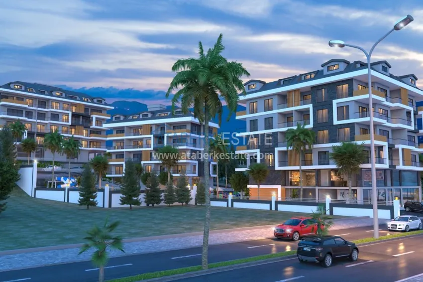 Новый инвестиционный проект жилого комплекса в центре Аланьи отличное расположение, выгодная ценовая политика 1 