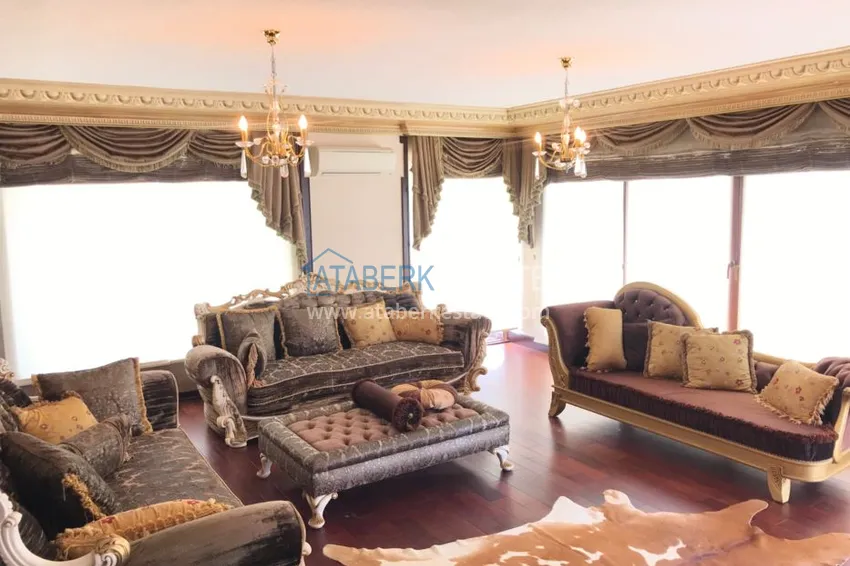 Приобрести Пентхаус в Алании меблированный с отдельной кухней и потрясающим видом  4 