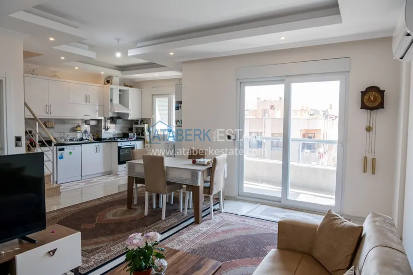 Приобрести Пентхаус в Алании с мебелью в районе пляжа Клеопатра 3 