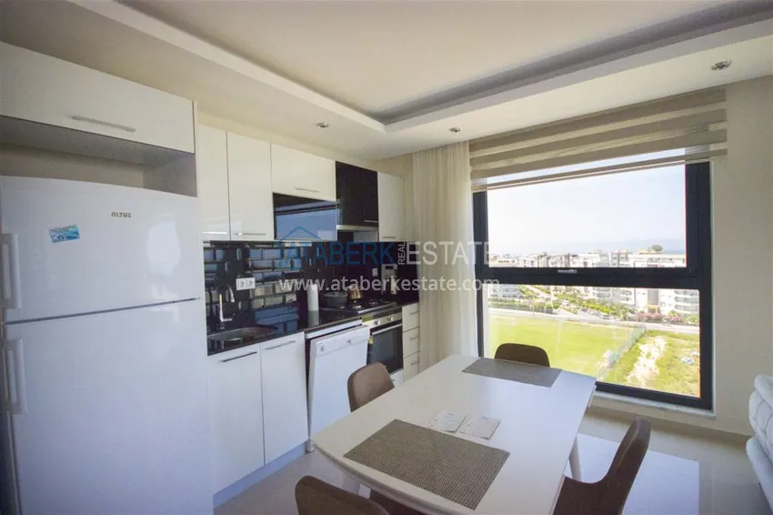 Приобрести Квартира в Авсалларе, меблированная с видом на море в комплексе с частным пляжем 4 