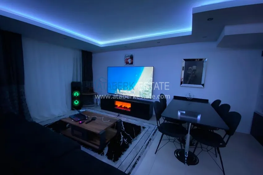 Приобрести Садовый дуплекс в Авсалларе меблированный с отдельной кухней в апарт-вилле 11 