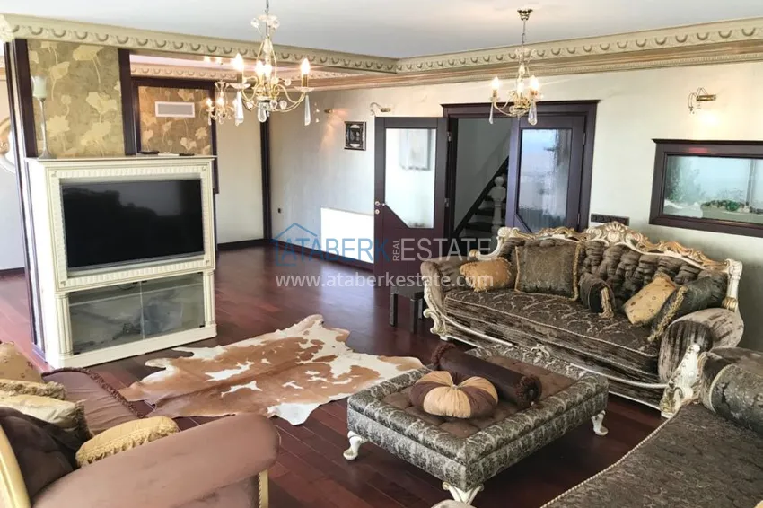 Приобрести Пентхаус в Алании меблированный с отдельной кухней и потрясающим видом  8 