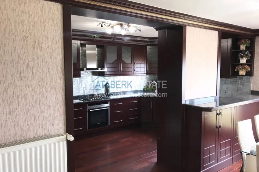 Приобрести Пентхаус в Алании меблированный с отдельной кухней и потрясающим видом  9 