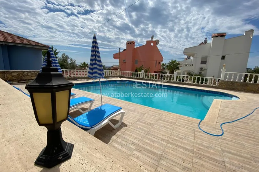 Садовый дуплекс в Авсалларе меблированный с отдельной кухней в апарт-вилле 3 