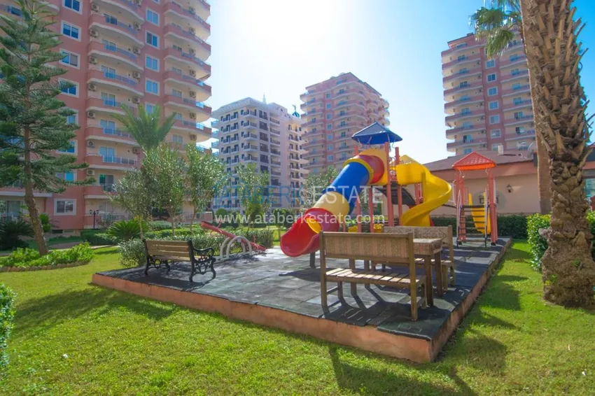 Квартира с открытым видом на море в Махмутларе с мебелью в комплексе на первой береговой линии  8 