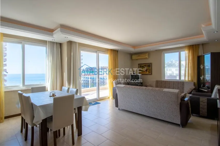 Приобрести Квартира с открытым видом на море в Махмутларе с мебелью в комплексе на первой береговой линии  7 