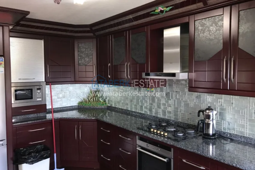 Приобрести Пентхаус в Алании меблированный с отдельной кухней и потрясающим видом  10 