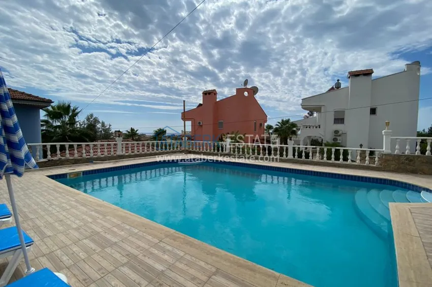 Садовый дуплекс в Авсалларе меблированный с отдельной кухней в апарт-вилле 4 