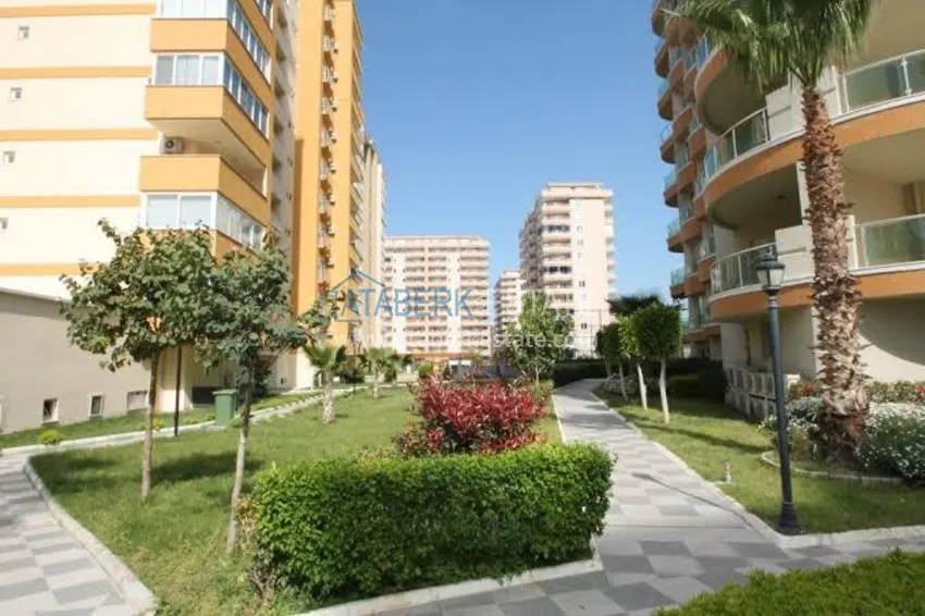 Квартира в Махмутларе двухкомнатная с частичным видом на море 14 