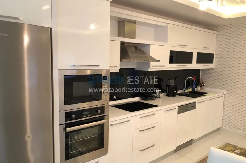 Приобрести Квартира в центре Алании с мебелью, первая береговая, район пляжа Клеопатра 8 