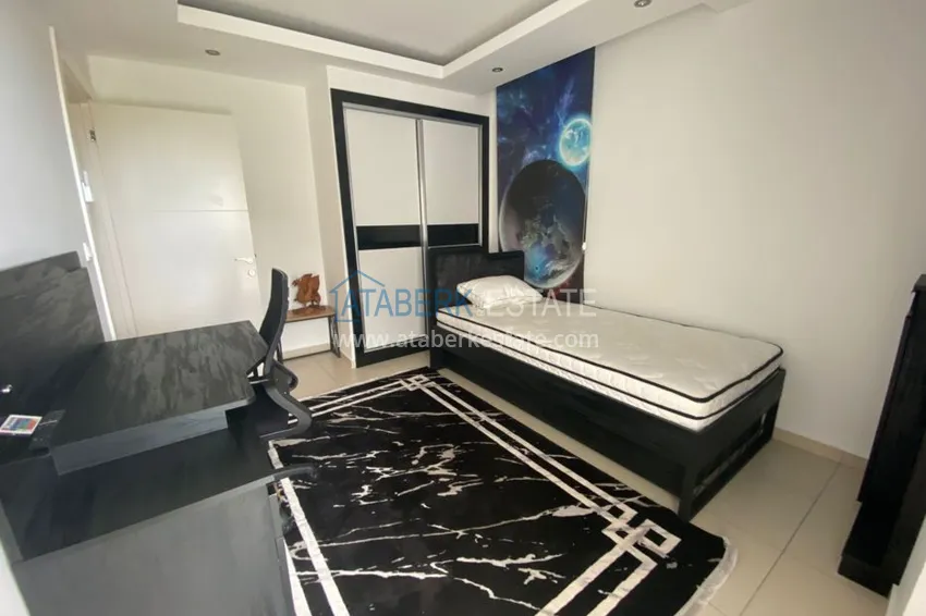 Приобрести Садовый дуплекс в Авсалларе меблированный с отдельной кухней в апарт-вилле 15 