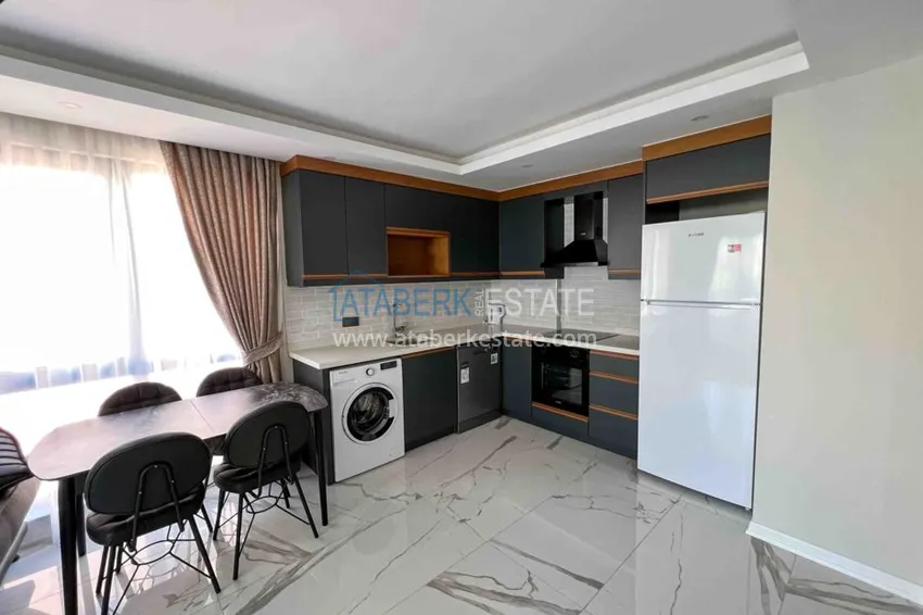 Приобрести Аренда двухкомнатной квартиры в центре Алании в 3 минутах ходьбы от пляжа Клеопатра №9 9