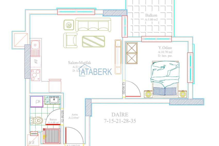 Купить дешево Новый инвестиционный проект жилого комплекса в Авсалларе с закрытой благоустроенной территорией 9 