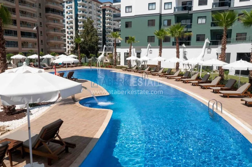 Квартира в Махмутларе двухкомнатная с качественной чистовой отделкой 53 